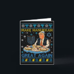 Jewish Ugly Make Hanukkah Great Again Funny Trump Card<br><div class="desc">Jewish Ugly Make Hanukkah Great Again Funny Trump Chanukkah</div>