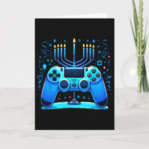 Jewish Video Game Console Gamer Hanukkah Chanukah  Card