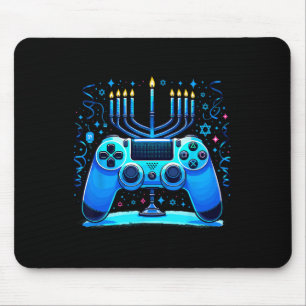 Jewish Video Game Console Gamer Hanukkah Chanukah  Mouse Pad