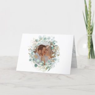 Jewish Wedding Custom Chuppah Photo Thank You Card