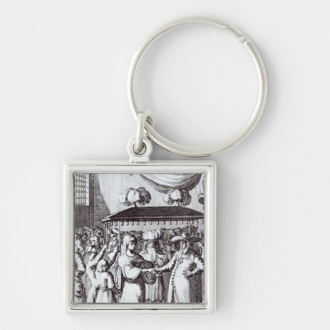Jewish Wedding Keychain (Front)