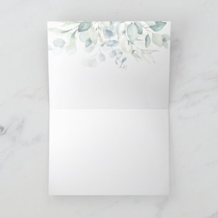 Jewish Wedding Todah Rabah Hebrew Eucalyptus Thank You Card