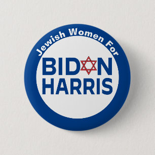 Jewish Women for Biden Harris 2 Inch Round Button