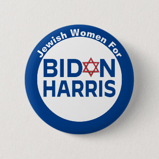 Jewish Women for Biden Harris 2 Inch Round Button