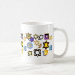 JewishStars, Channuka Mug, Jewish Coffee Mug<br><div class="desc">Colourful Jewish stars to celebrate Channuka,  Shabbat,  & other Jewish holidays. Drink hot Apple Cider,  Coffee,  & tea from these beautiful ceramic mugs.</div>