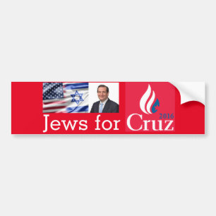 Jews for Cruz Bumper Sticker