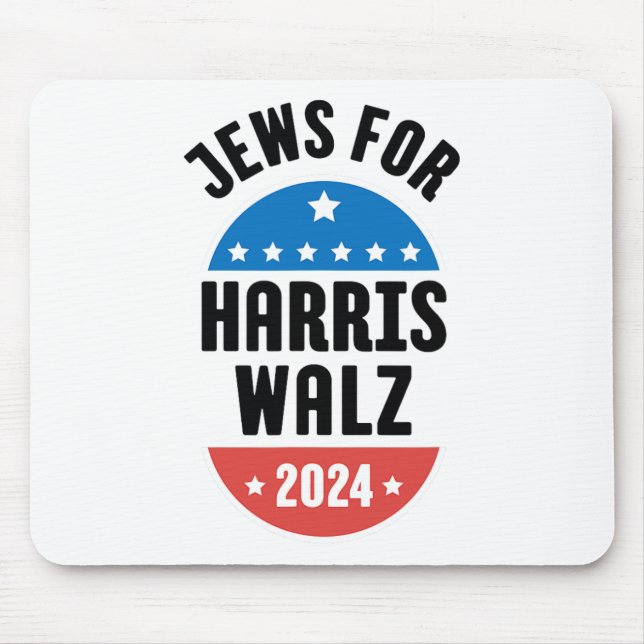 Jews For Harris Wheimer 2024  Mouse Pad (Front)