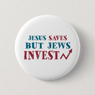 Jews Invest - Jewish finance humour 2 Inch Round Button