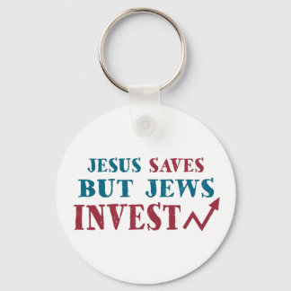 Jews Invest - Jewish finance humour Keychain