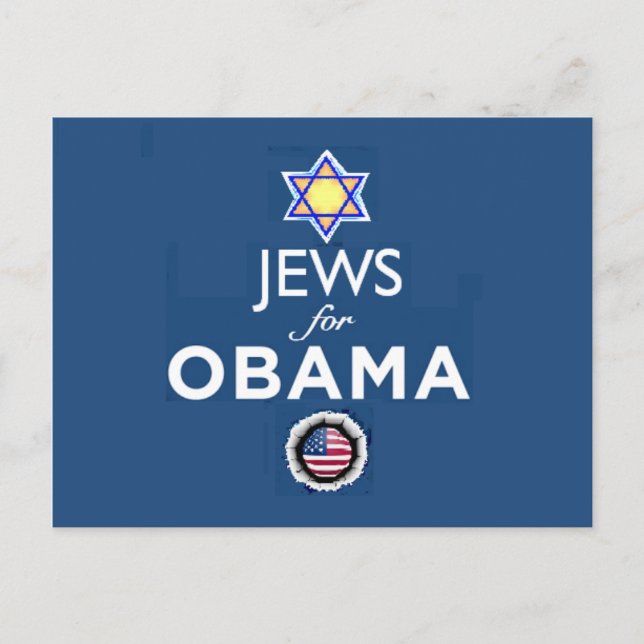 JEWS OBAMA Postcard (Front)
