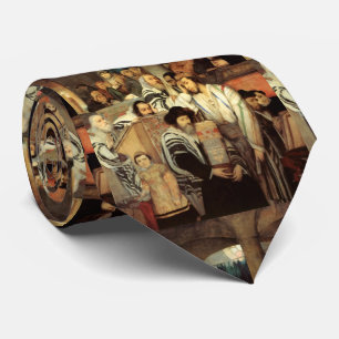 Jews Praying by Maurycy Gottlieb - Circa 1878 Tie