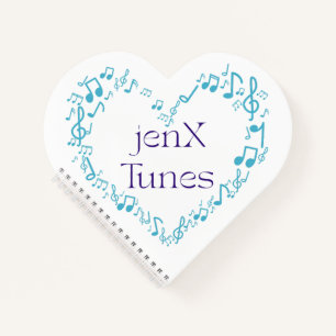 jexX Tunes Logo Notebook