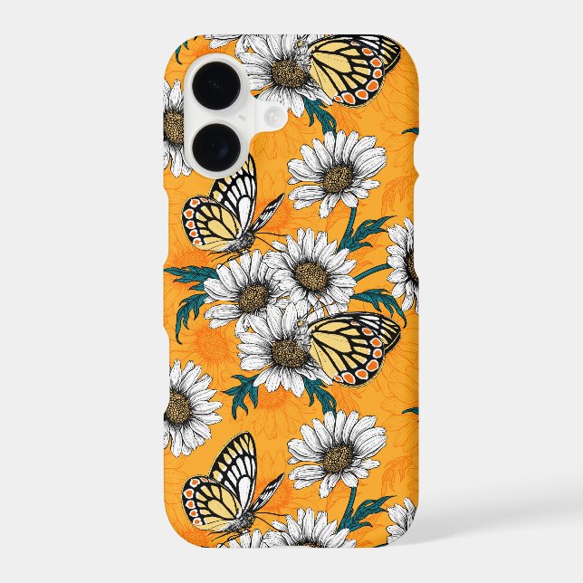 Jezebel butterflies and daisy flowers (Back)