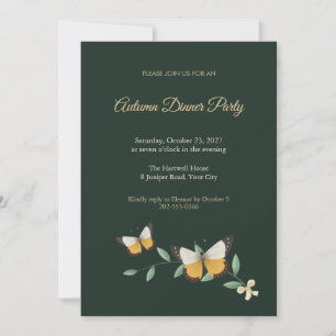 Jezebel Butterfly Dinner Party Invitation