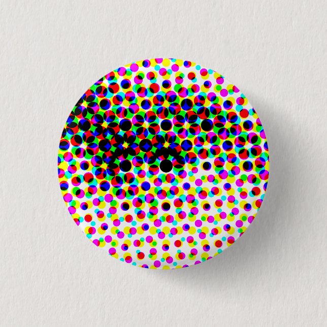Jezebel Eyes 1 Inch Round Button (Front)
