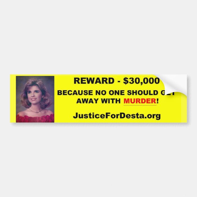 JFD Reward Bumper Sticker (Front)