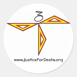 JFD Sheet of Round Stickers