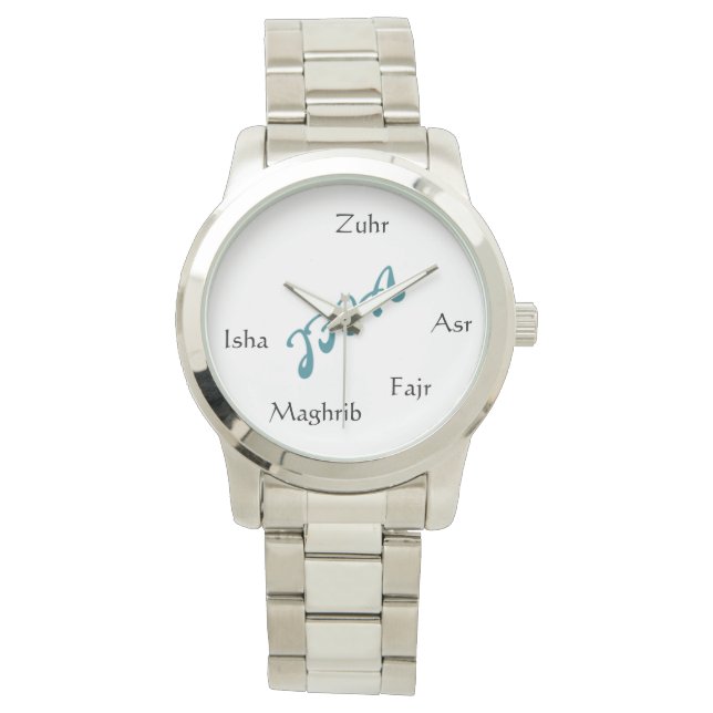 JFIA Tazkir Collection Mens Silver Watch (Front)