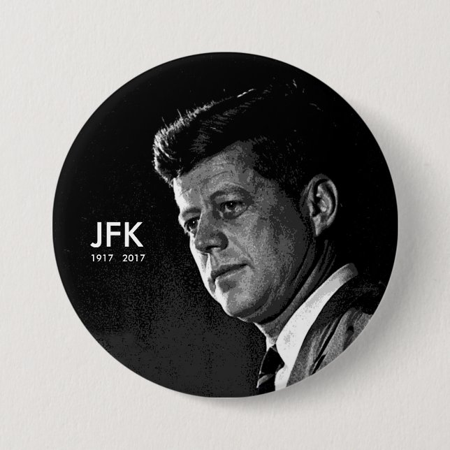 JFK  1917  2017 3 INCH ROUND BUTTON (Front)
