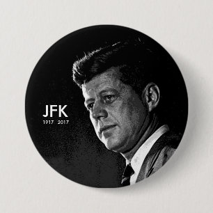 JFK 1917 2017 3 INCH ROUND BUTTON