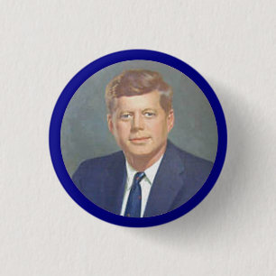JFK 1 INCH ROUND BUTTON