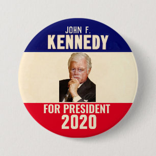 JFK 2020 3 INCH ROUND BUTTON