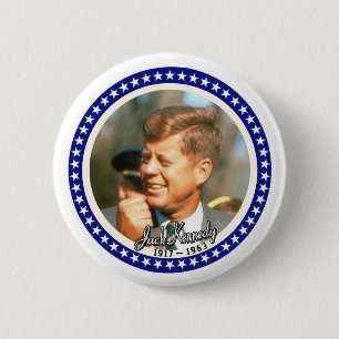 JFK 2 INCH ROUND BUTTON