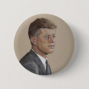 JFK 2 INCH ROUND BUTTON