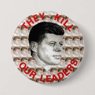 JFK 3 INCH ROUND BUTTON