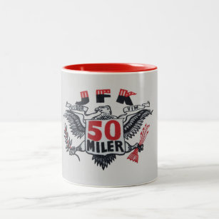 JFK 50 Miler Logo Two-Tone Coffee Mug