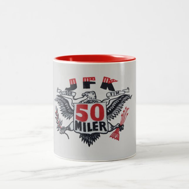 JFK 50 Miler Logo Two-Tone Coffee Mug (Center)