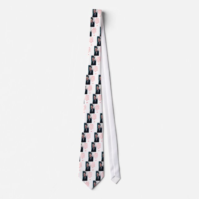 JFK & Ask Not Quote Tie (Front)