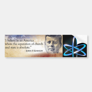 JFK Church State Bumper Sticker