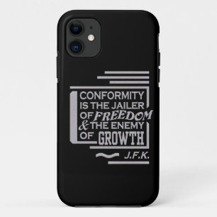JFK Conformity Quote iPhone 5 Case-Mate, customize 11 Case