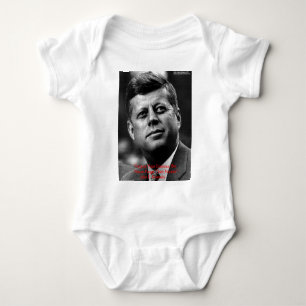 JFK "Forgive Not Forget" Wisdom Quote Gifts & Card Baby Bodysuit