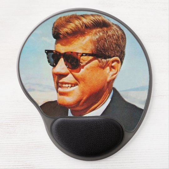 JFK in sunglasses Gel Mouse Pad | Zazzle.ca