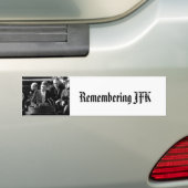 JFK Inauguaration Bumper Sticker (On Car)