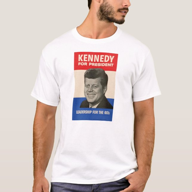 JFK - John F. Kennedy Campaign Poster Tee (Front)