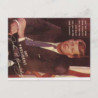 JFK Kennedy president Postcard