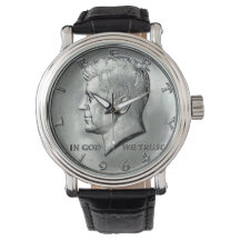 JFK - Montre homme à demi-dollar