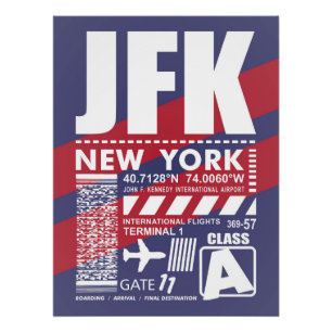 JFK New York Airport Poster