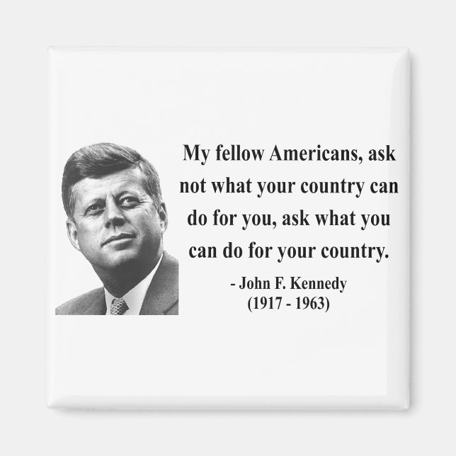 JFK Quote 3b Magnet (Front)