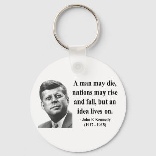 JFK Quote 4b Keychain