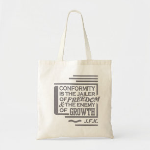 JFK quote bag - choose style & colour