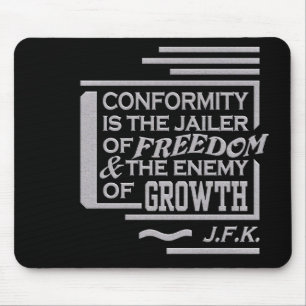 JFK quote mousepad