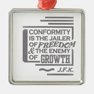 JFK quote ornament