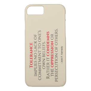 JFK Tolerance Quote Typography Case-Mate iPhone Case