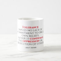 JFK Tolerance Quote Typography