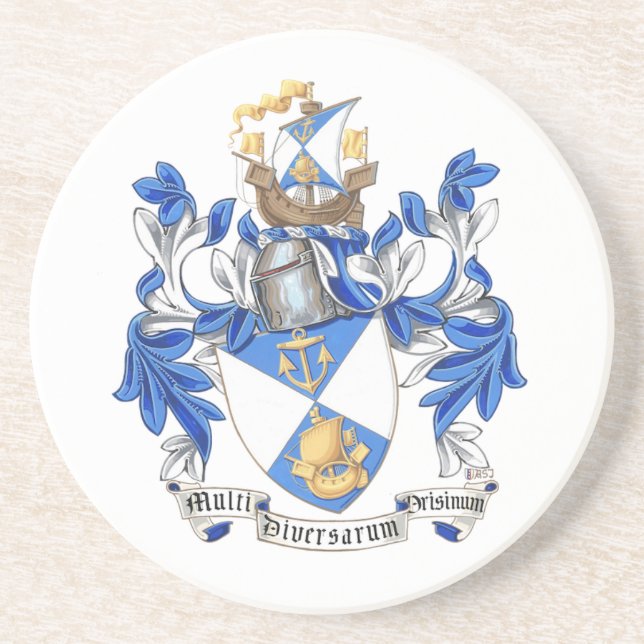 JFN Round Stone Coaster (Front)