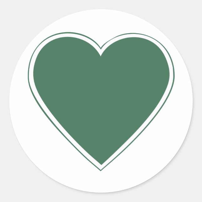 JG54 Grünherz Patch Classic Round Sticker (Front)